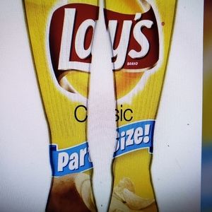 New in package 3D Lay's washable 6-12 funny Socks